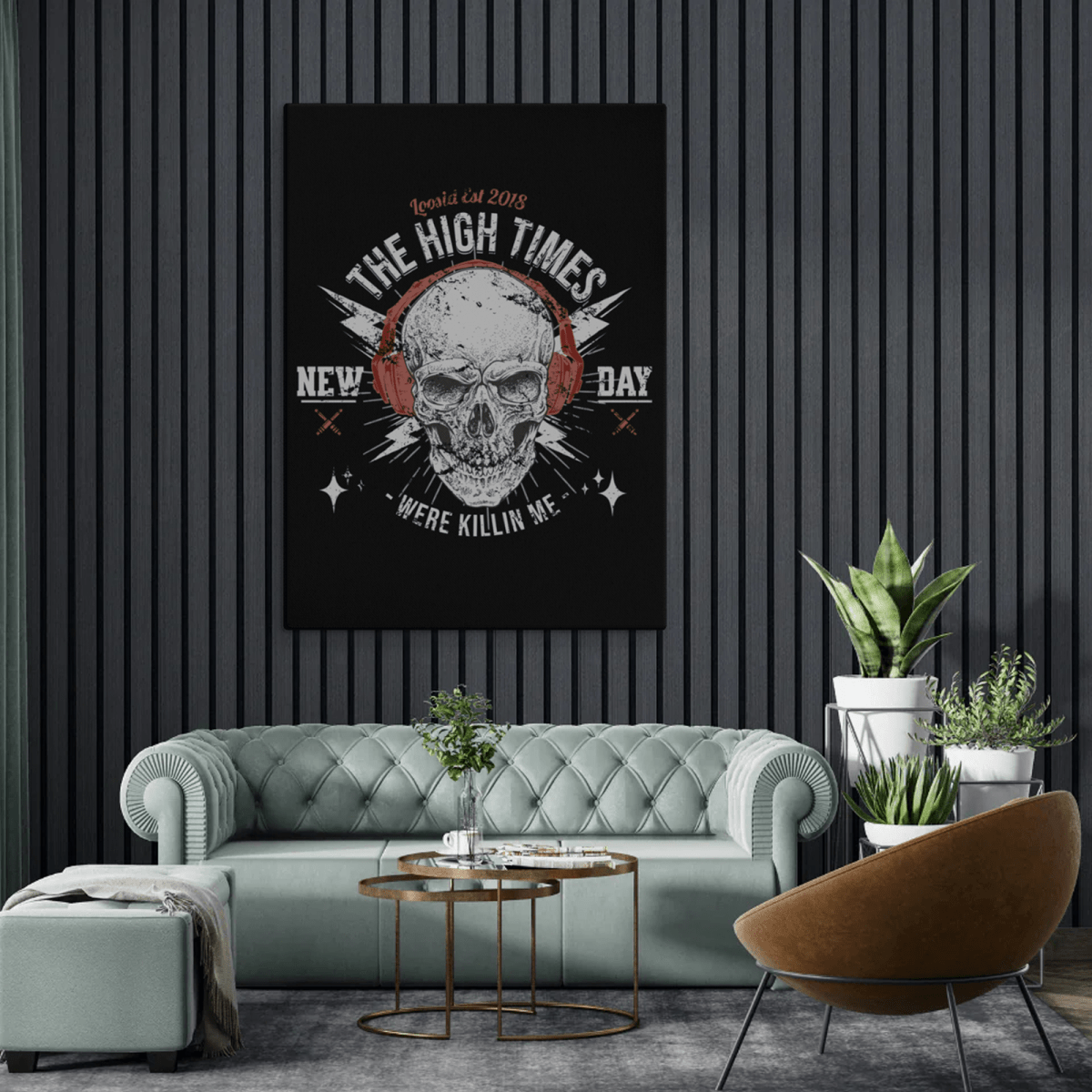 Loosid High Times Were Killing Me Motivational Sobriety Art featuring the design