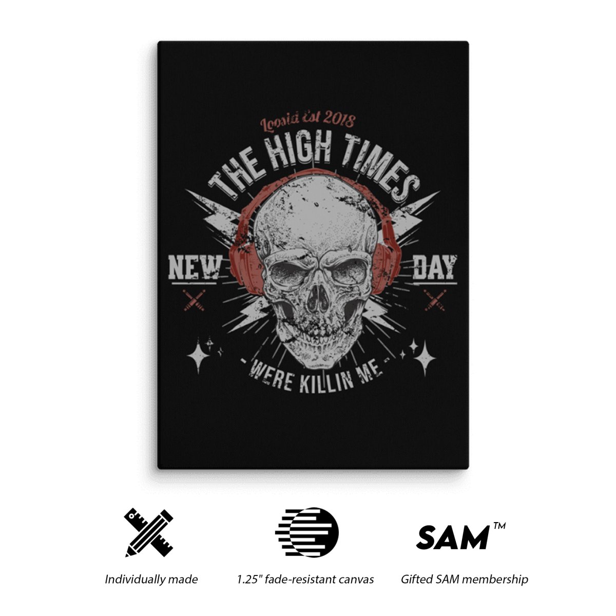 High Times Were Killing Me Motivational Sobriety Art flat lay styled image (view 3)