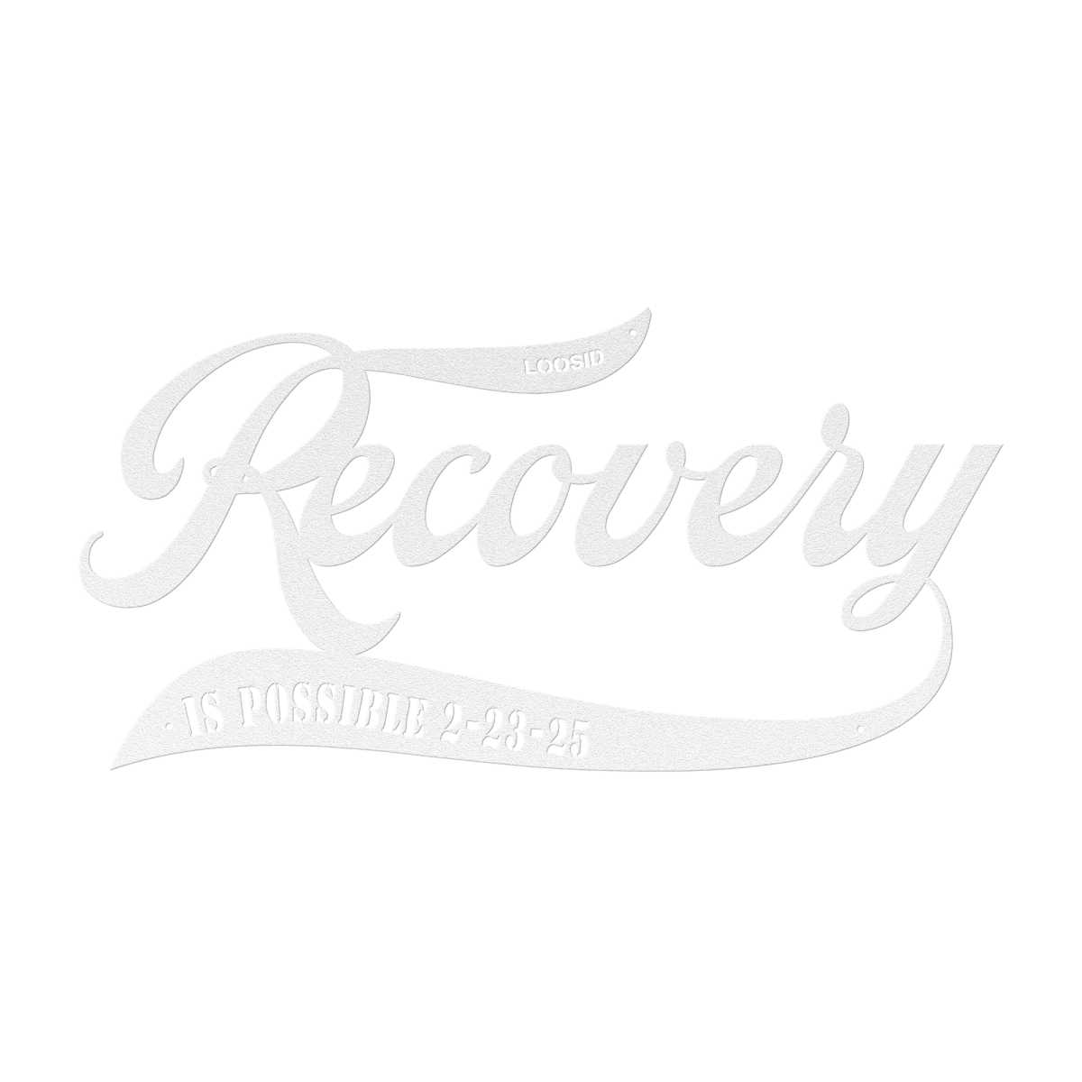 Sobriety Art Metal Sign with Recovery Date Sobriety Art product photo (view 10)
