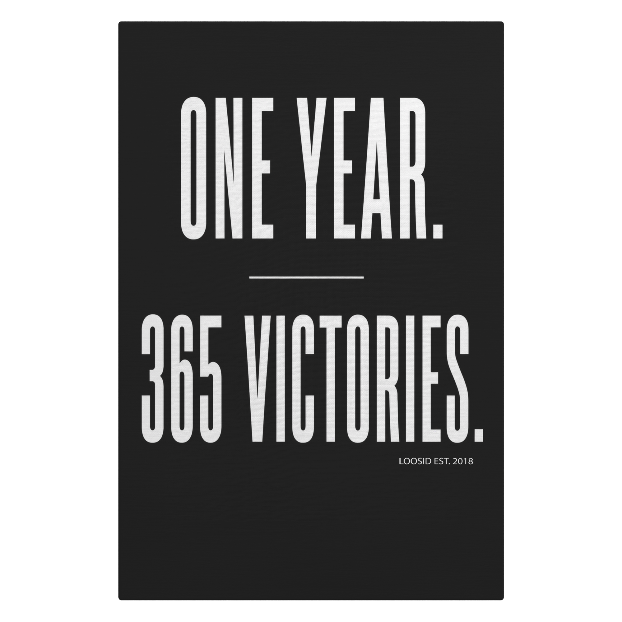 Sobriety Art | One Year 365 Victories Canvas Wall Art