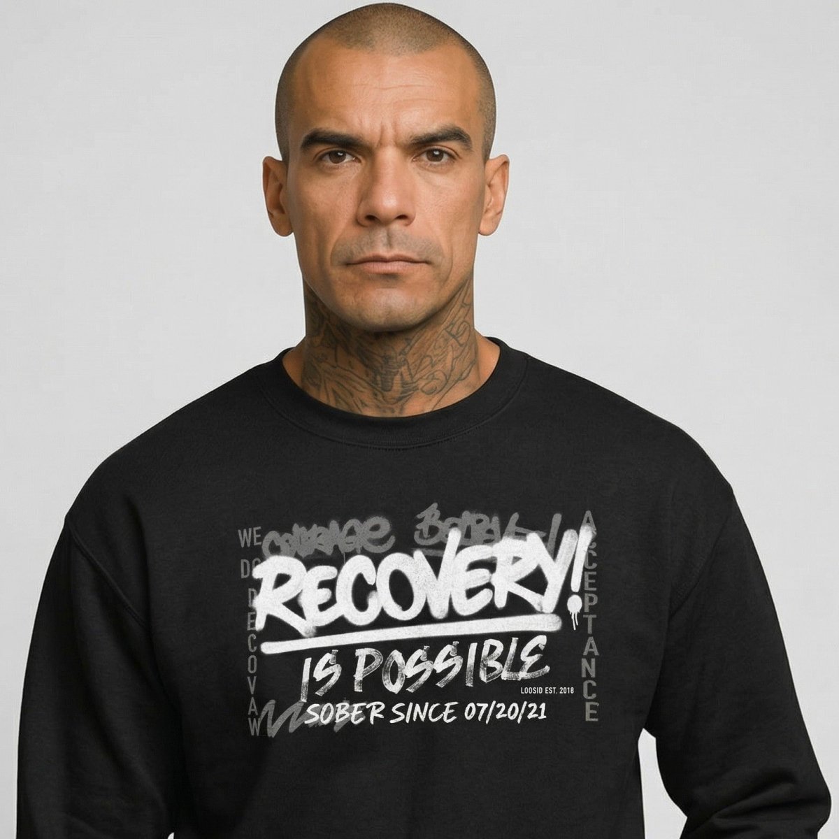 Recovery Is Possible Recovery Hoodie fit detail (view 9)
