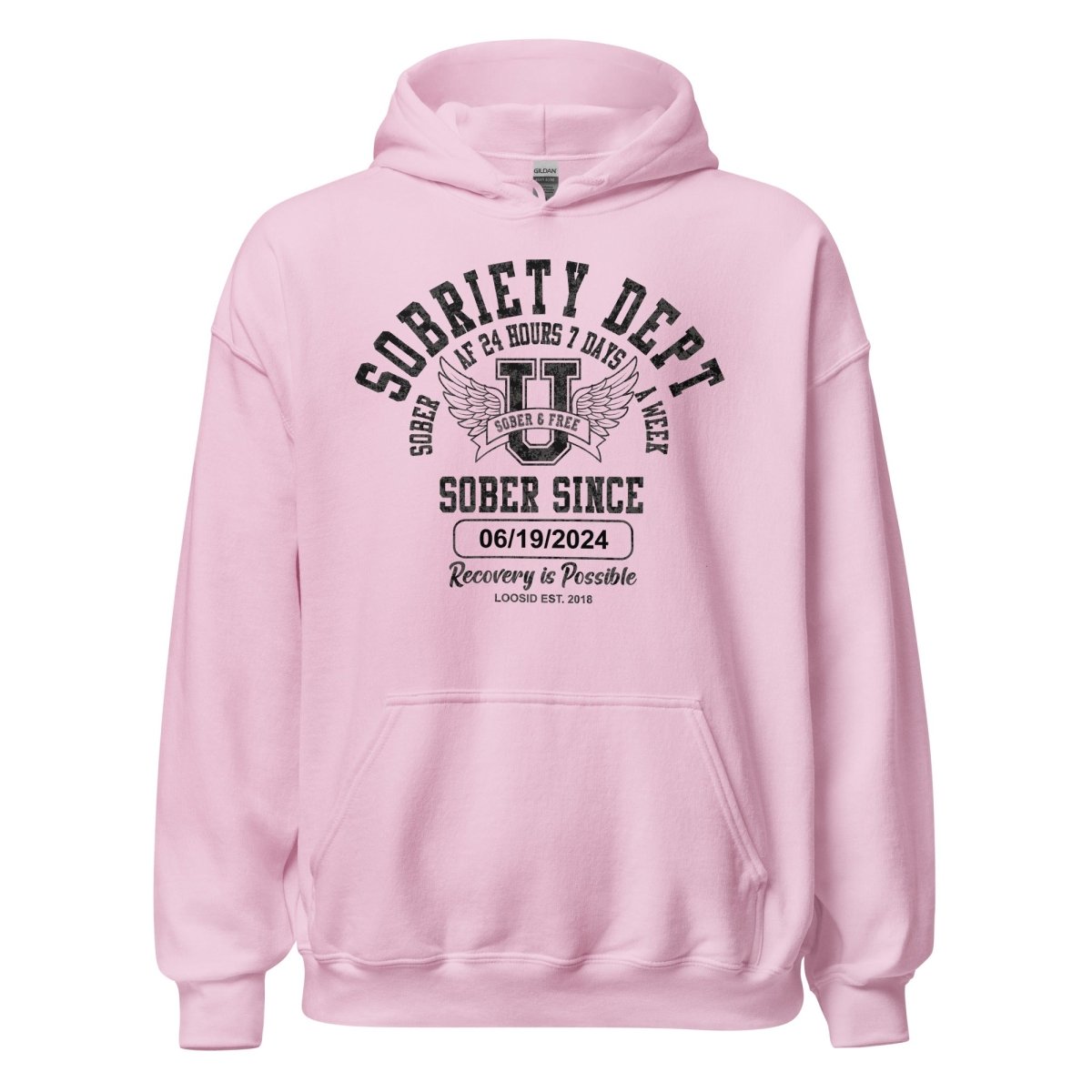 Sobriety Dept Recovery Hoodie product photo (view 30)
