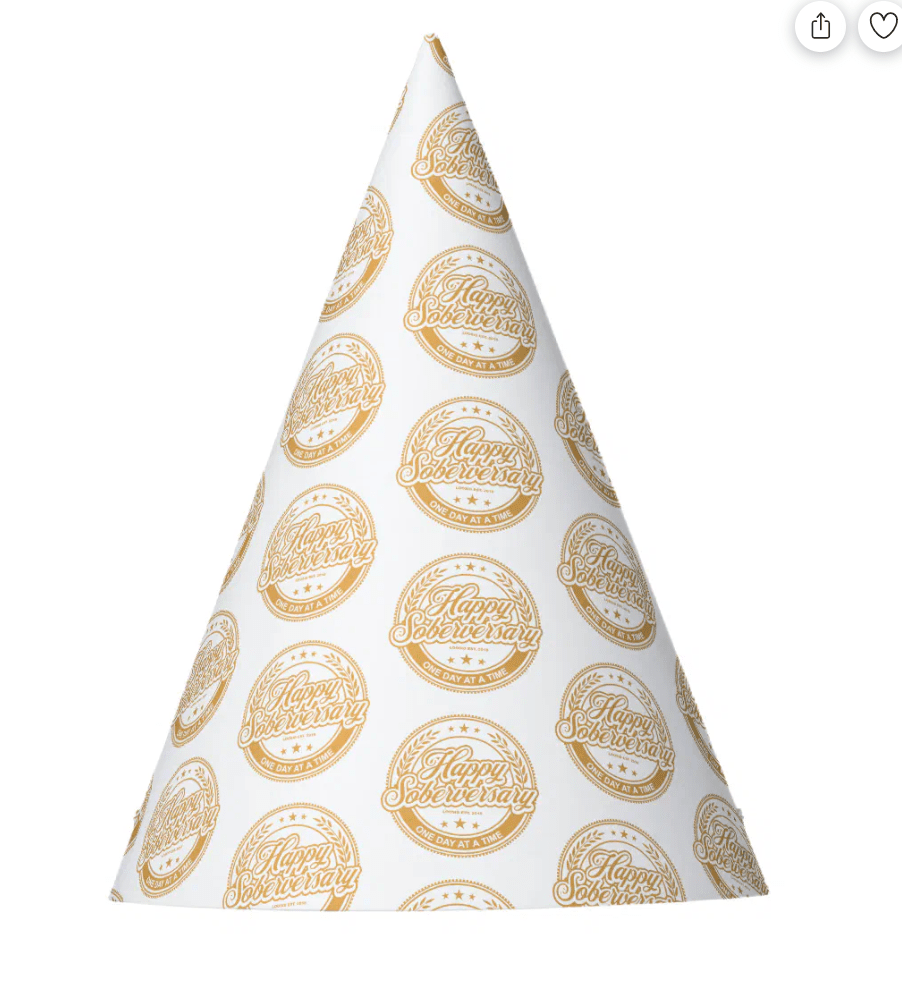 Soberversary Party Paper Hats Sobriety Gift lifestyle view (view 5)