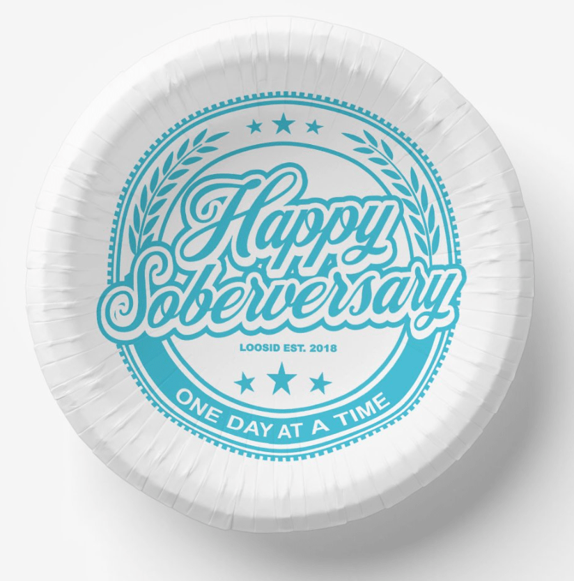 Soberversary Party Paper Bowls Sobriety Gift back view (view 7)