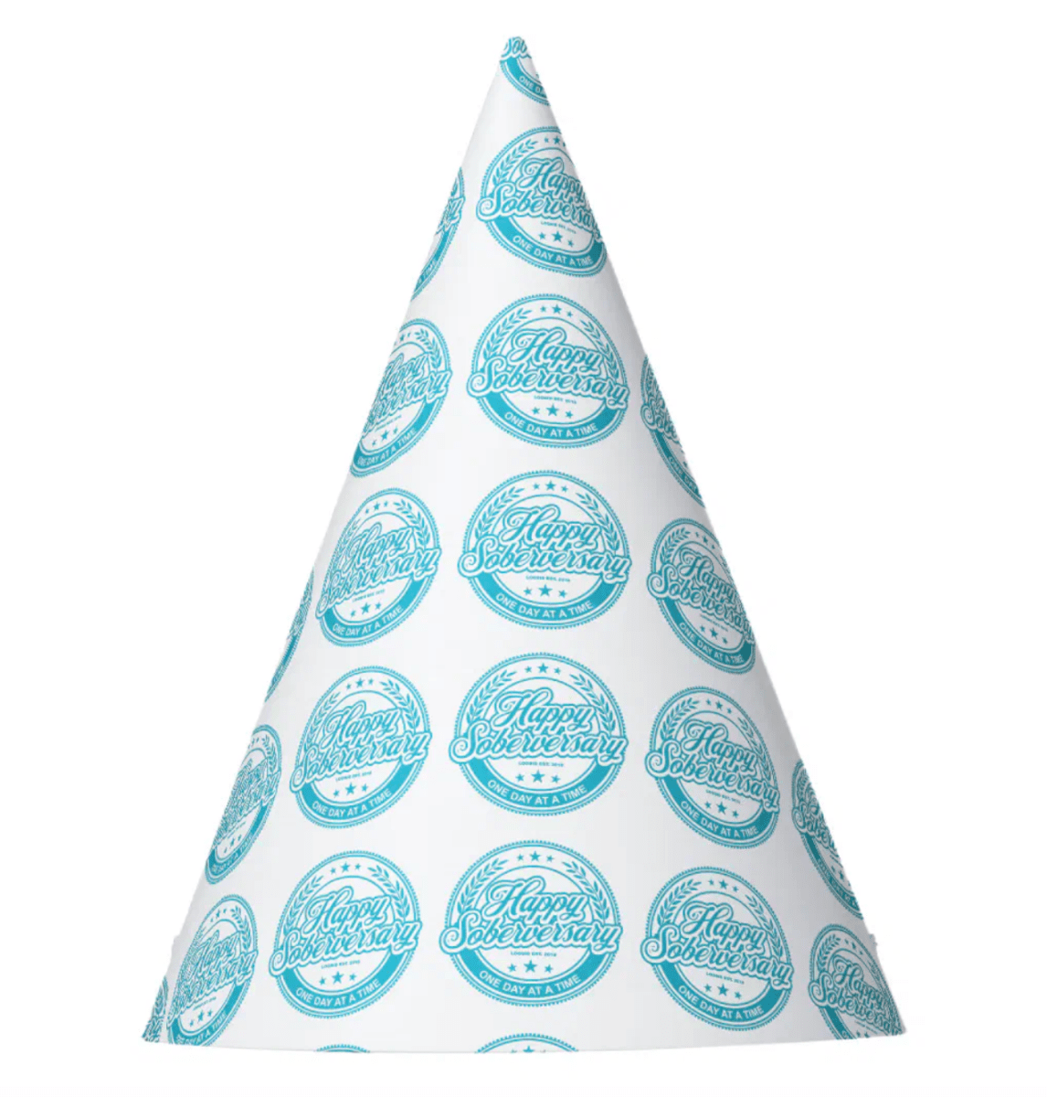 Soberversary Party Paper Hats Sobriety Gift back view (view 7)