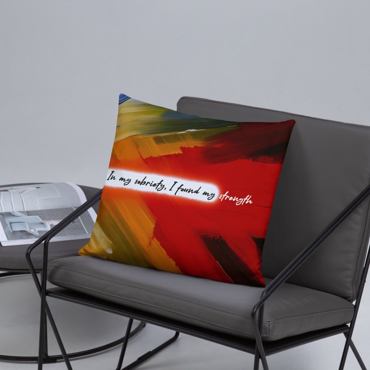 In My Sobriety I Found My Strength Sober Pillow product photo (view 10)