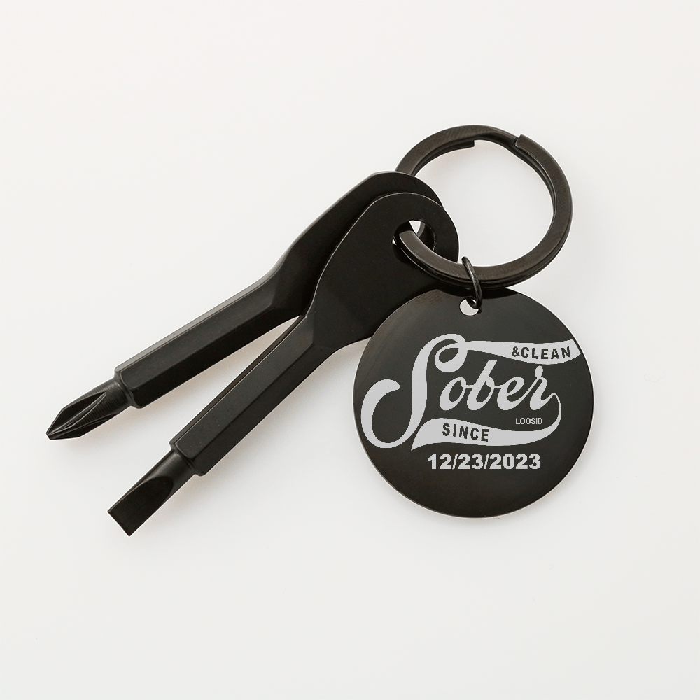 Loosid Sober Since Screwdriver Sobriety Gift featuring the design