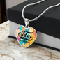 Sobriety Gift | Sober Since Heart Necklace with Personalized Date