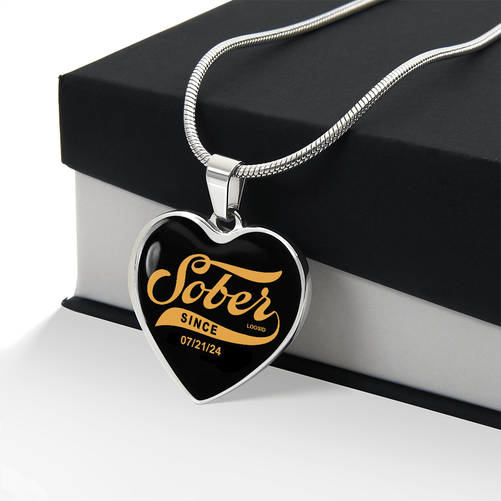 Sober Since Heart Sober Jewelry packaging detail (view 8)