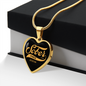 Sobriety Gift Sober Since Heart Necklace with engraved personalized date