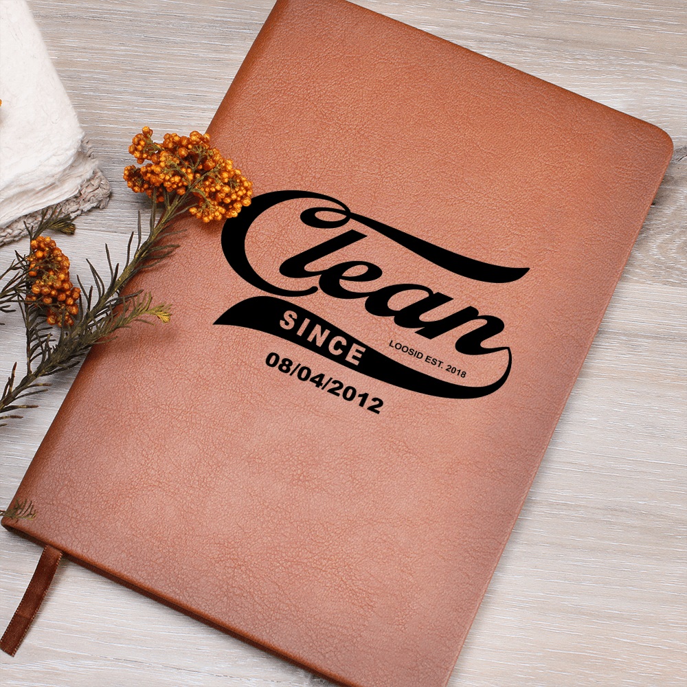 Clean Since Vegan leather Sober Journal graphic detail (view 4)