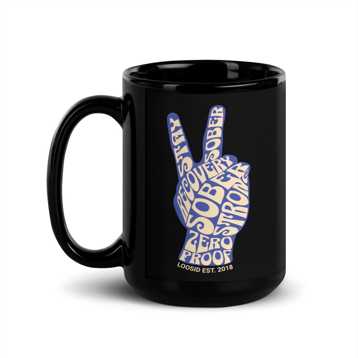 Peace & Sober Sober Coffee Mug lifestyle view (view 5)