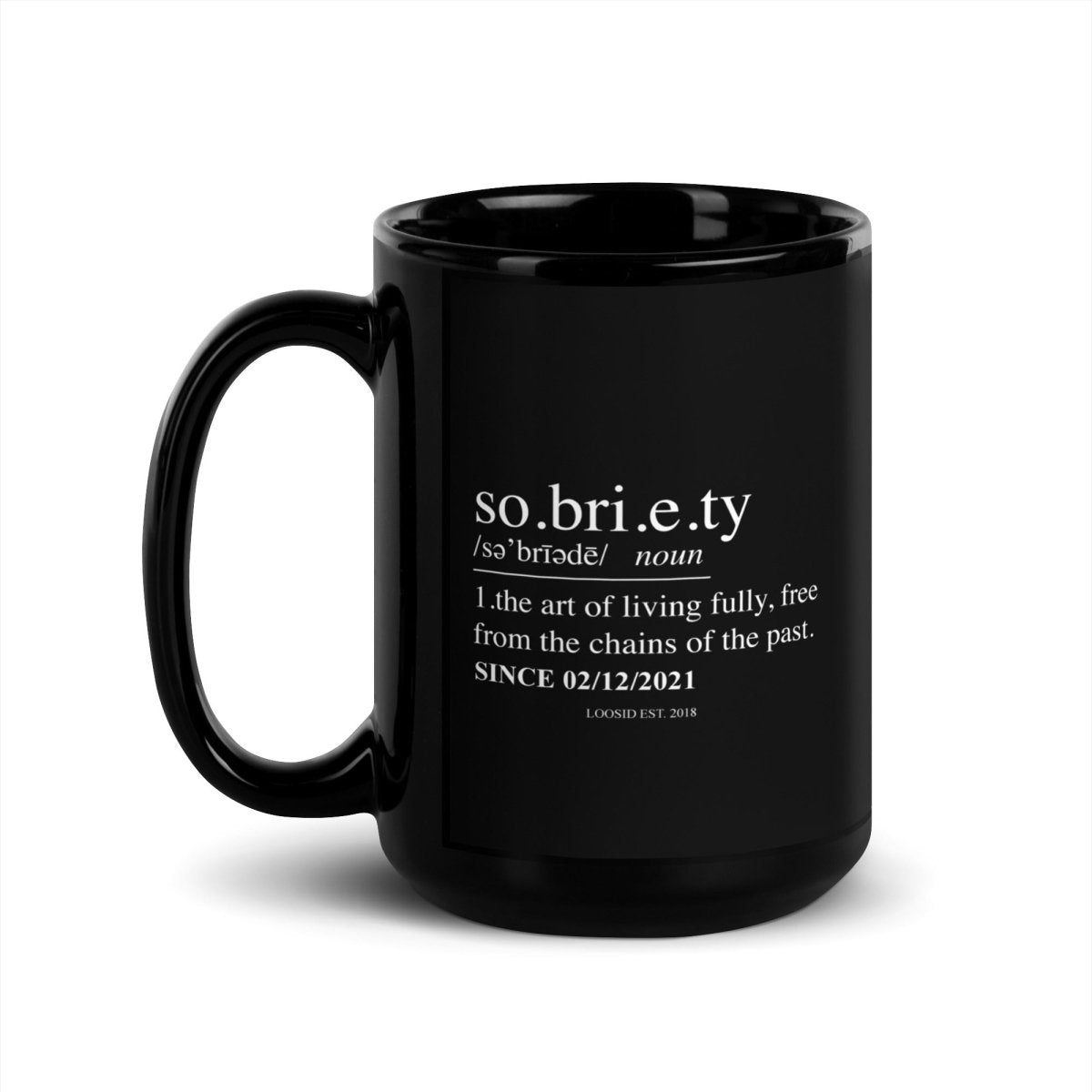 Sobriety Definition Glossy Sober Sober Coffee Mug graphic detail (view 4)