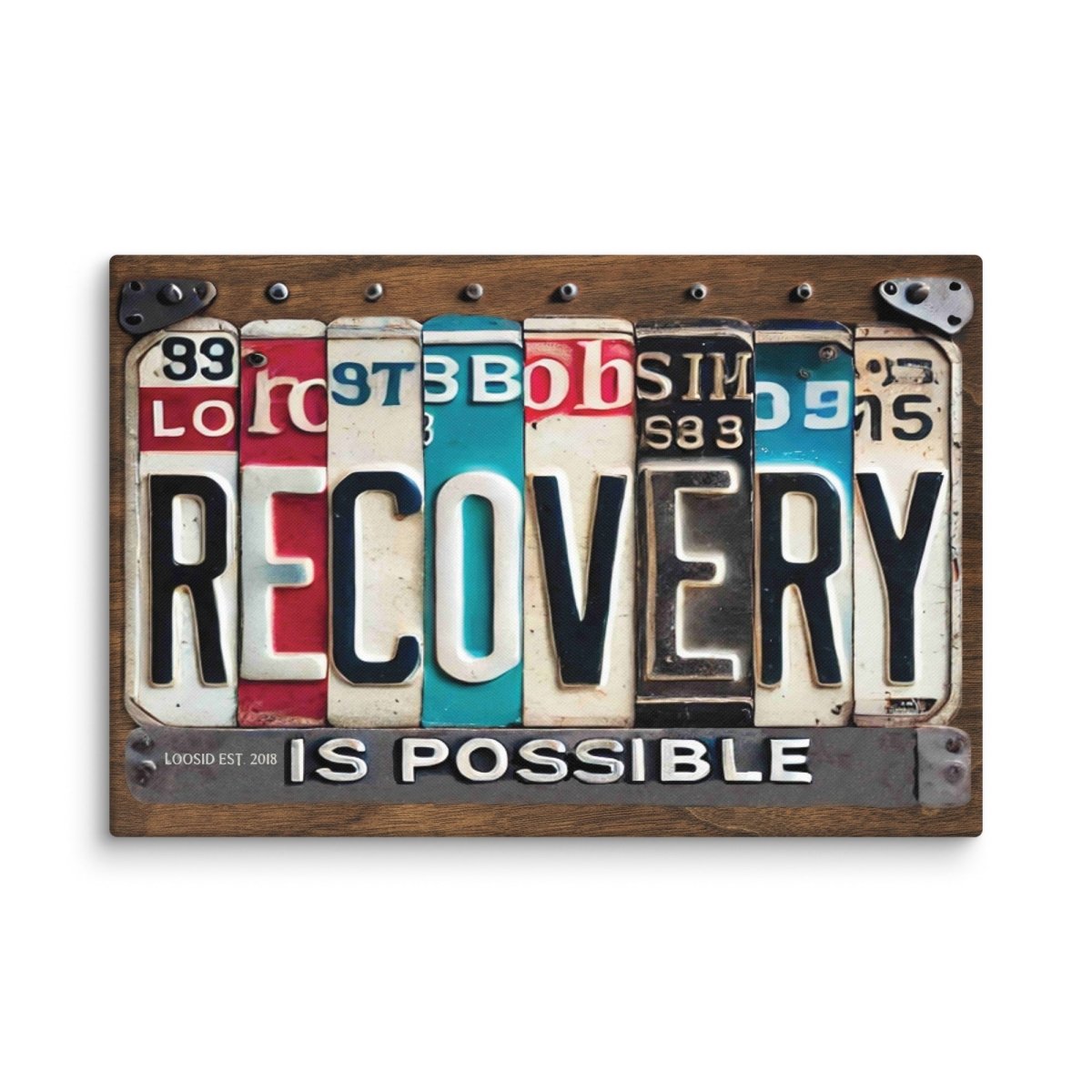 Recovery Is Possible License Plate Sobriety Art lifestyle view (view 5)