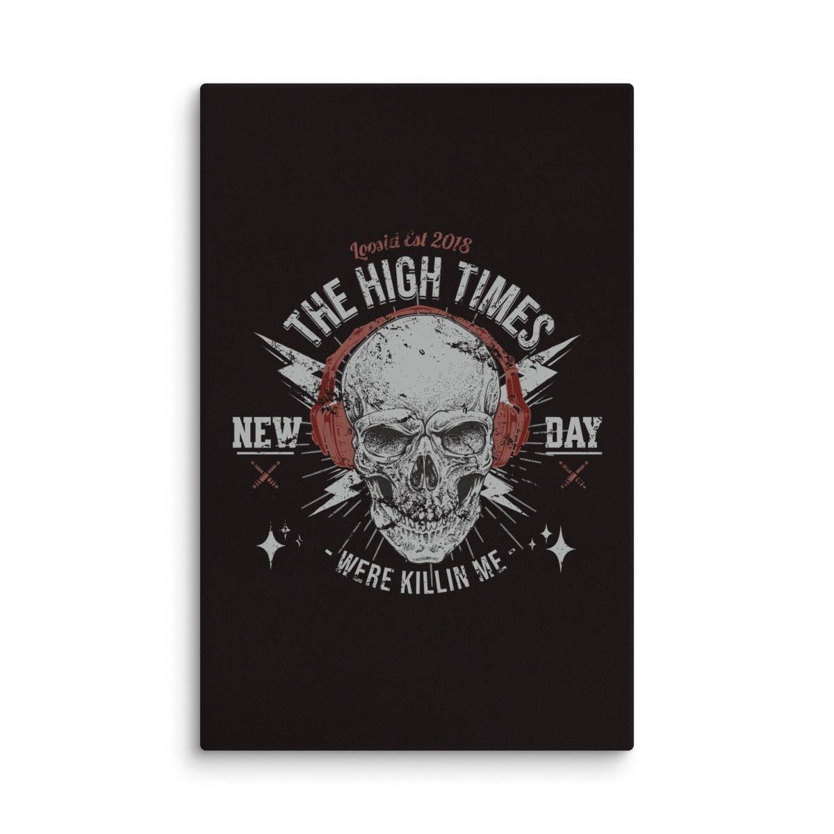 High Times Were Killing Me Motivational Sobriety Art graphic detail (view 4)
