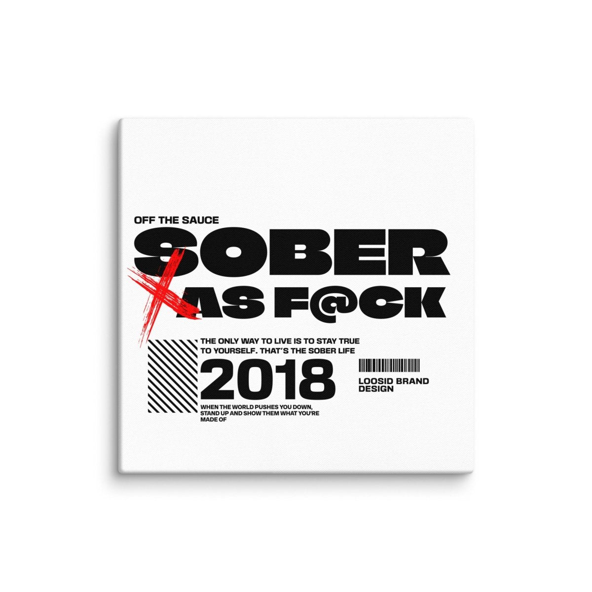 Sober As F*ck Sobriety Art graphic detail (view 4)