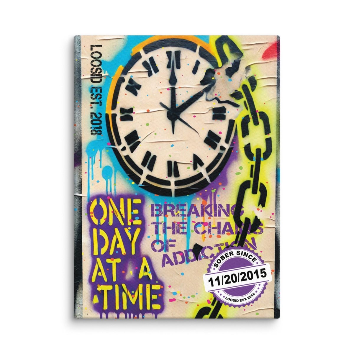 One Day At a Time Sobriety Art lifestyle view (view 5)