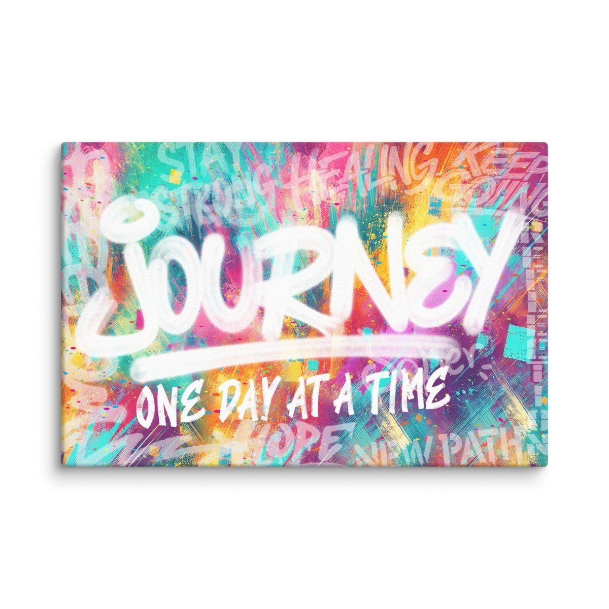 Journey One Day At A Time Sobriety Art close-up view (view 2)