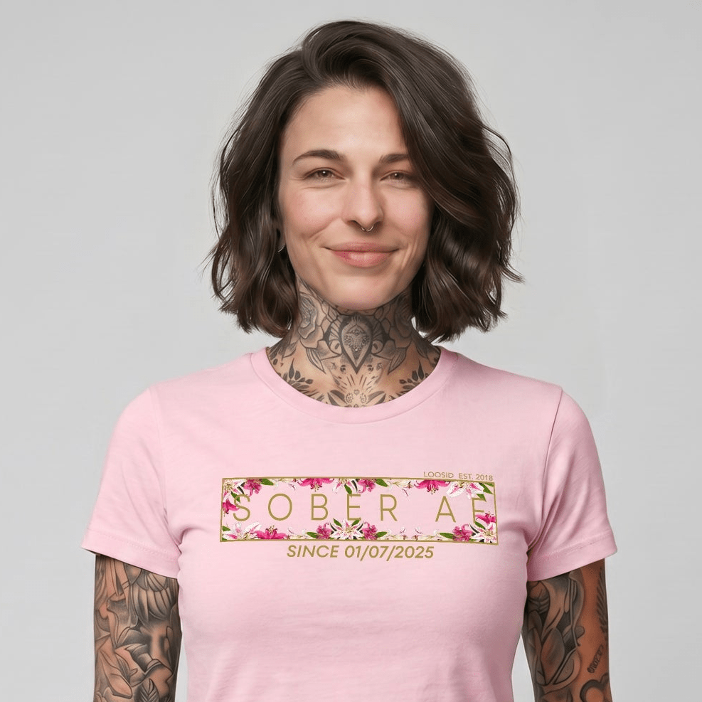 Sober AF Sober T Shirt lifestyle view (view 15)