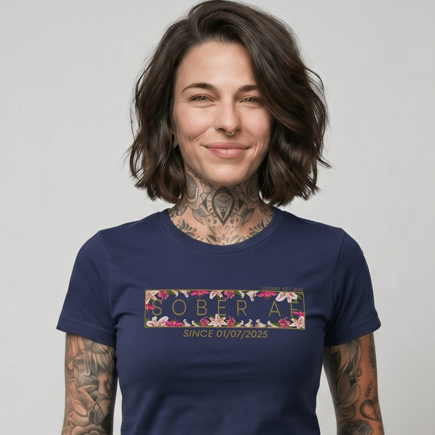 Sober AF Sober T Shirt featuring the design (view 31)