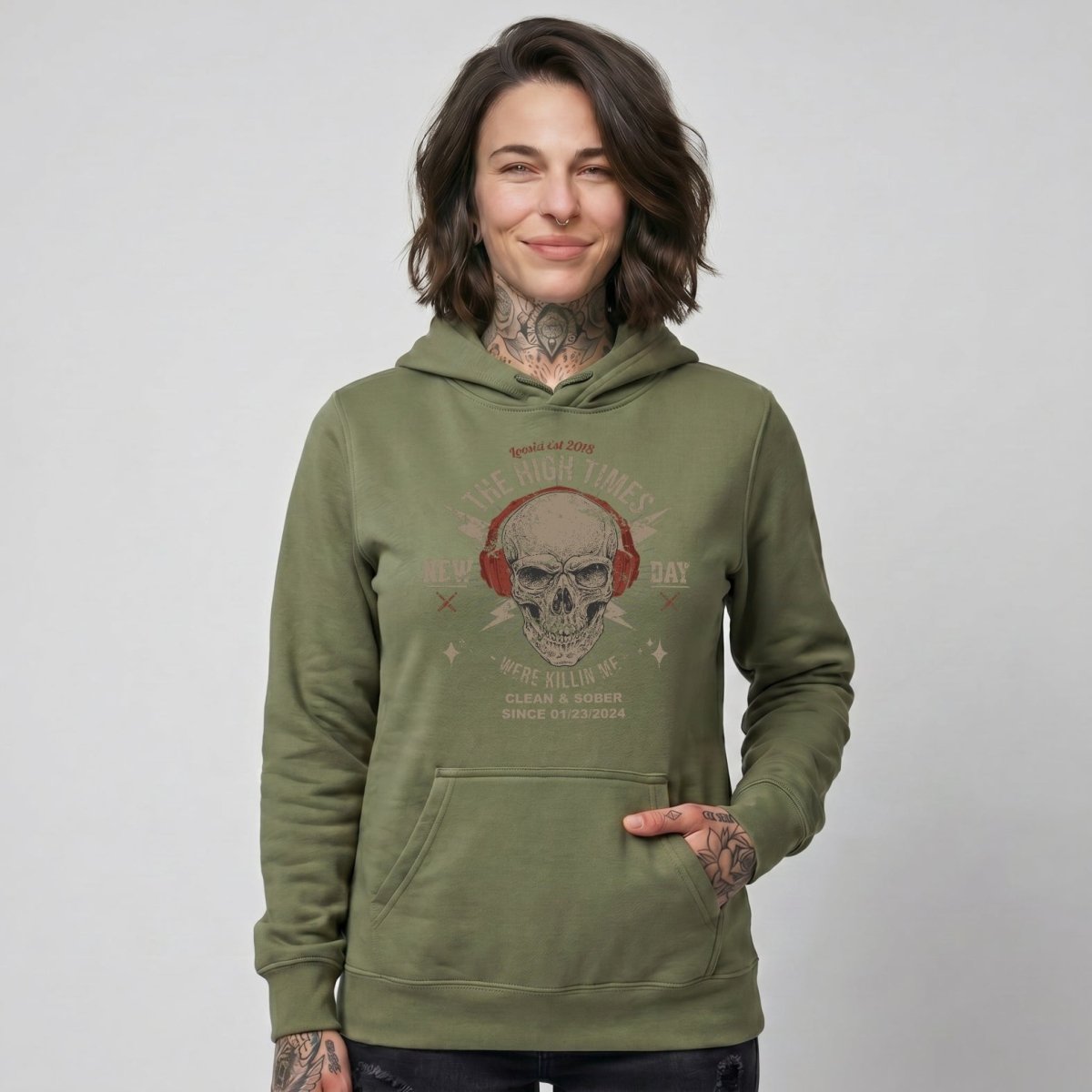 High Times Recovery Hoodie flat lay styled image (view 13)