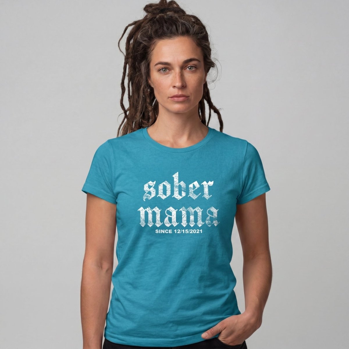 Sober Mama Women's Personalized Sober T Shirt