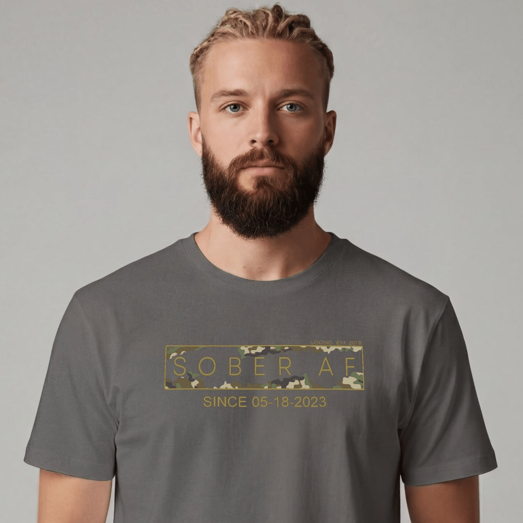 Sober T Shirt | Men's Sober AF Camo Tee