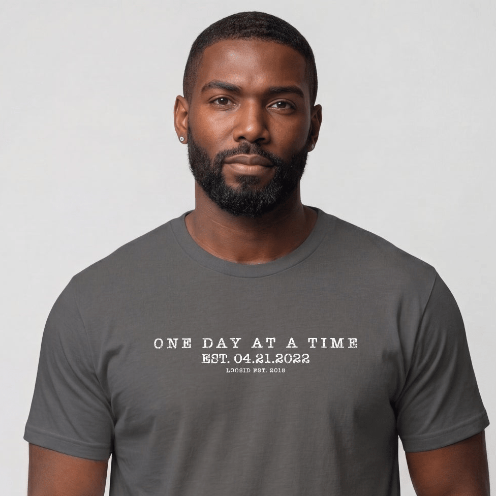 Sober T Shirt | Men's One Day At a Time Tee