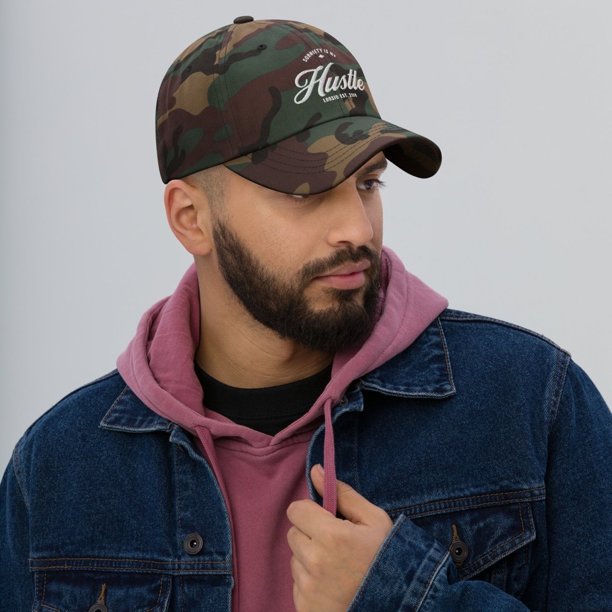 Hustle Dad Sober Sober Hat back view (view 7)