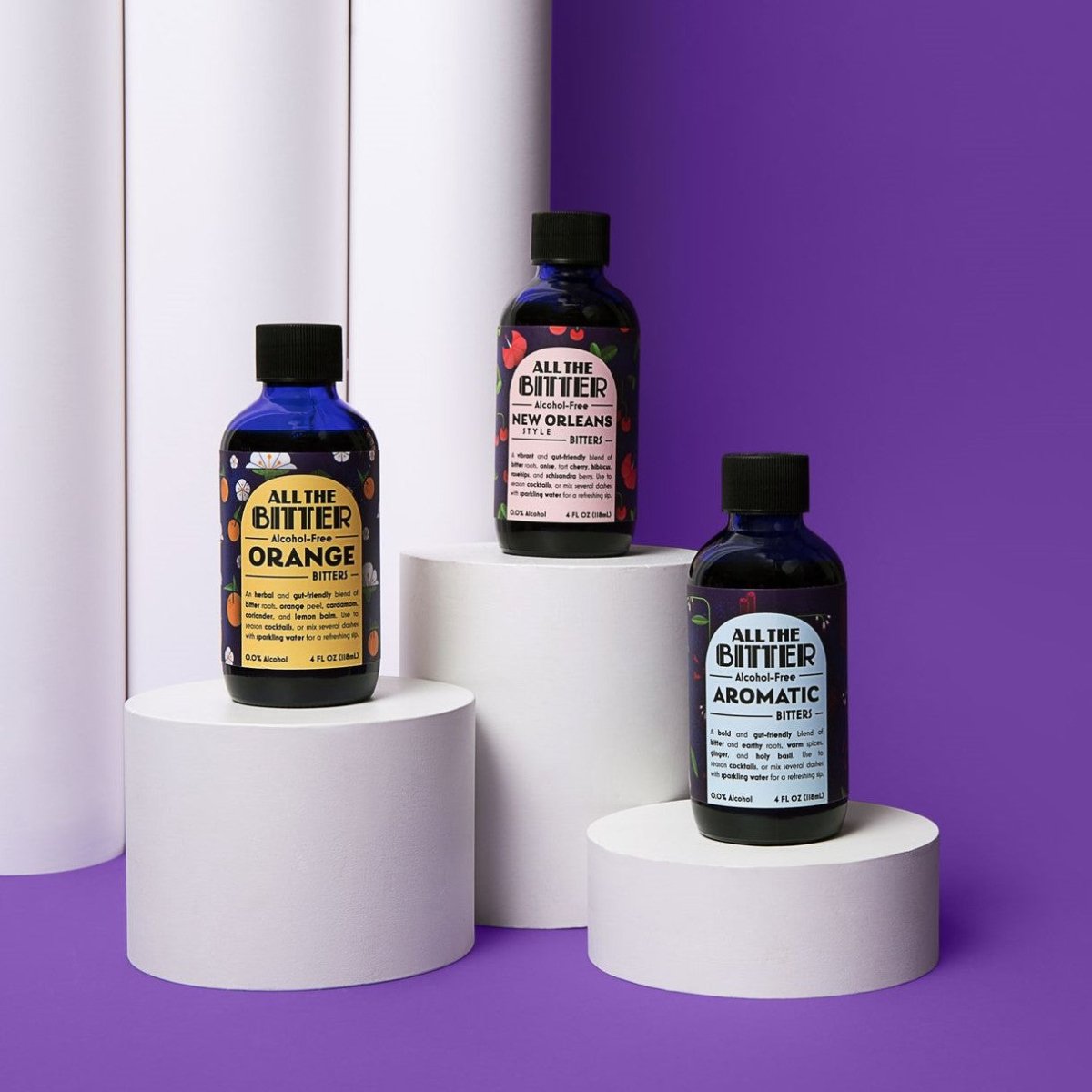 Loosid Bitters Trio Sobriety Gift featuring the design