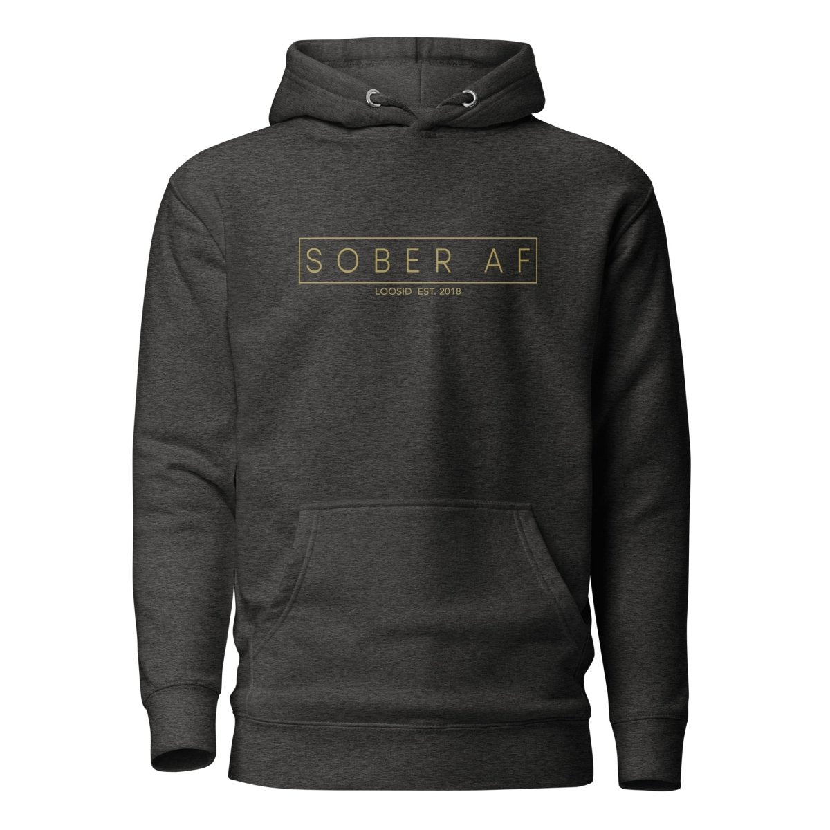 Sober AF Recovery Hoodie fit detail (view 9)