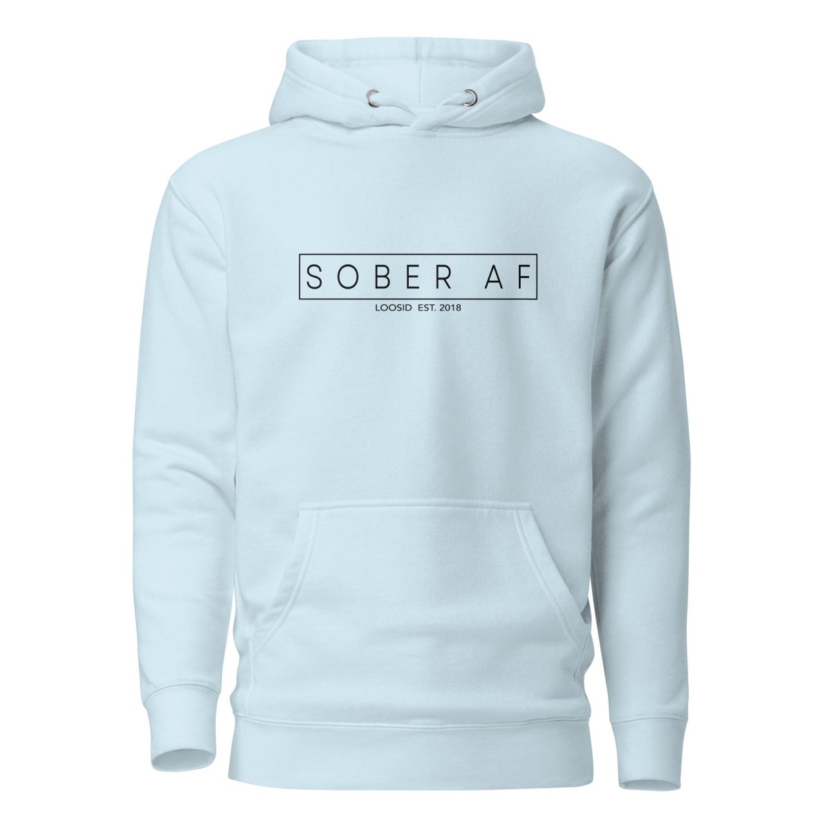 Sober AF Recovery Hoodie packaging detail (view 18)