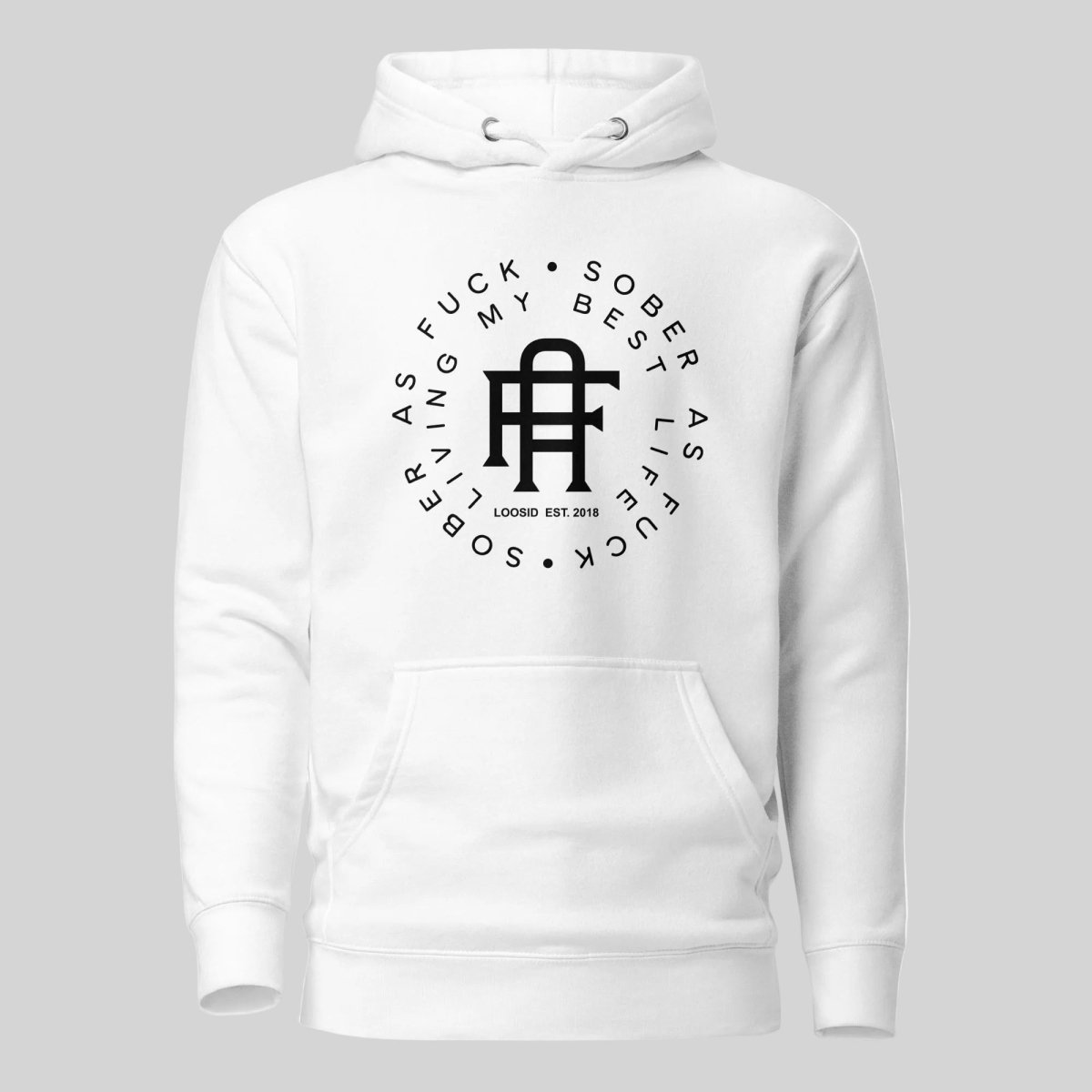 Living My Best Life Recovery Hoodie featuring the design (view 21)