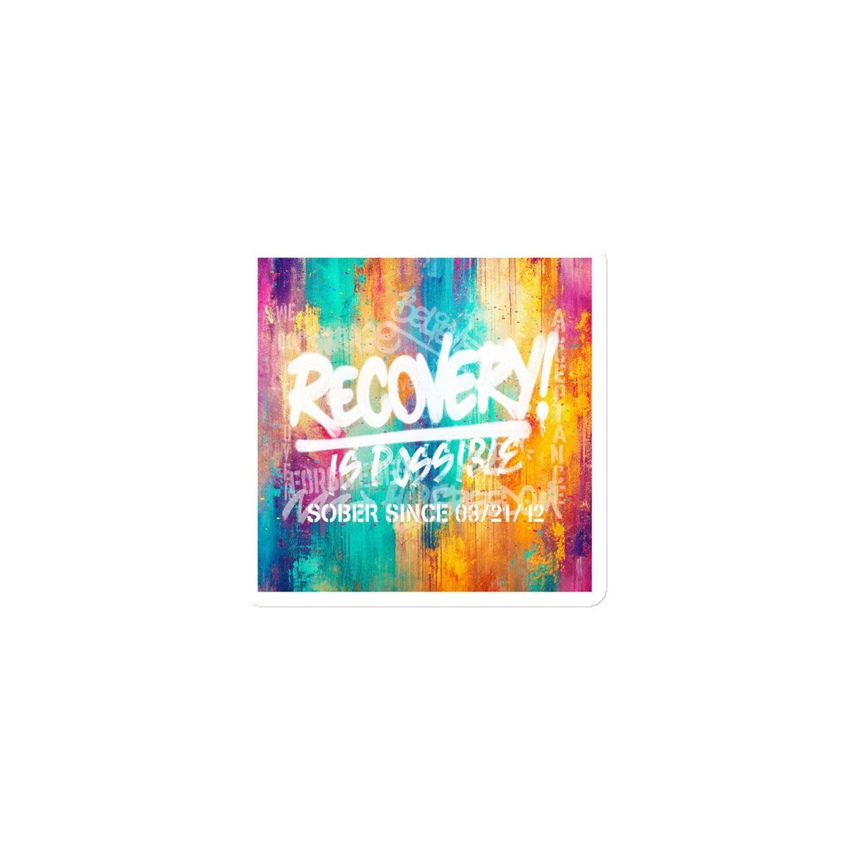 Recovery Is Possible Sobriety Sober Magnet flat lay styled image (view 3)