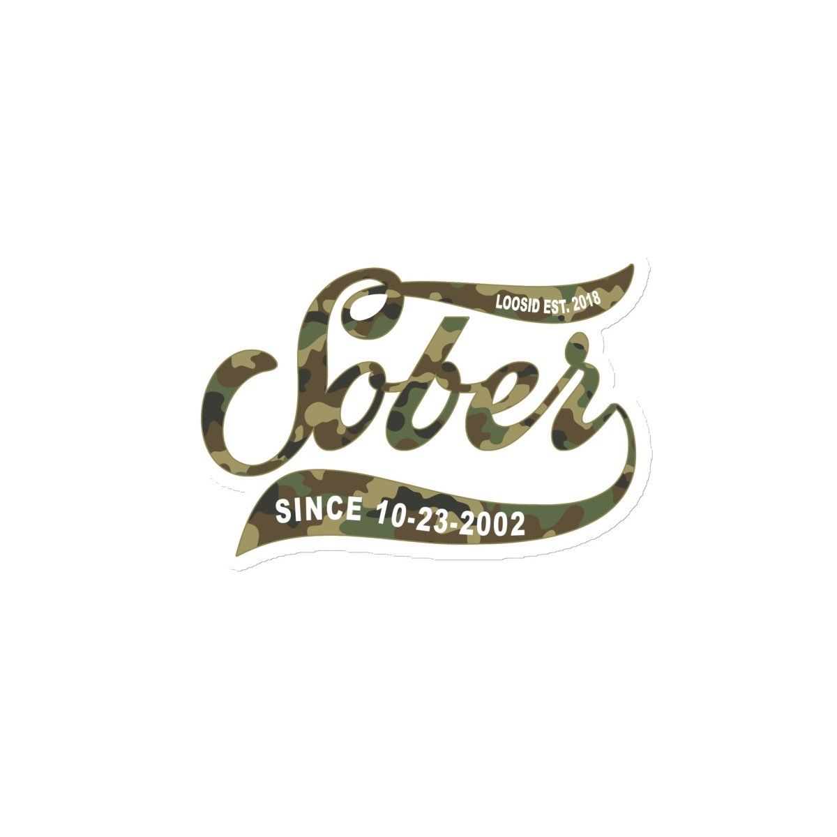 Sobriety Gift Magnet Gold Script Sober Magnet graphic detail (view 4)