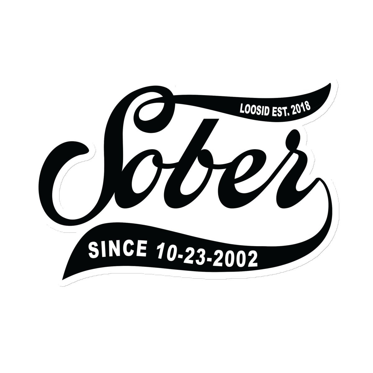 Recovery Date Keepsake Sober Magnet side view (view 6)
