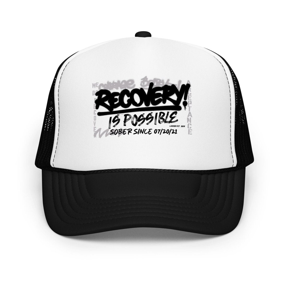Loosid Recovery Is Possible Sober Hat featuring the design