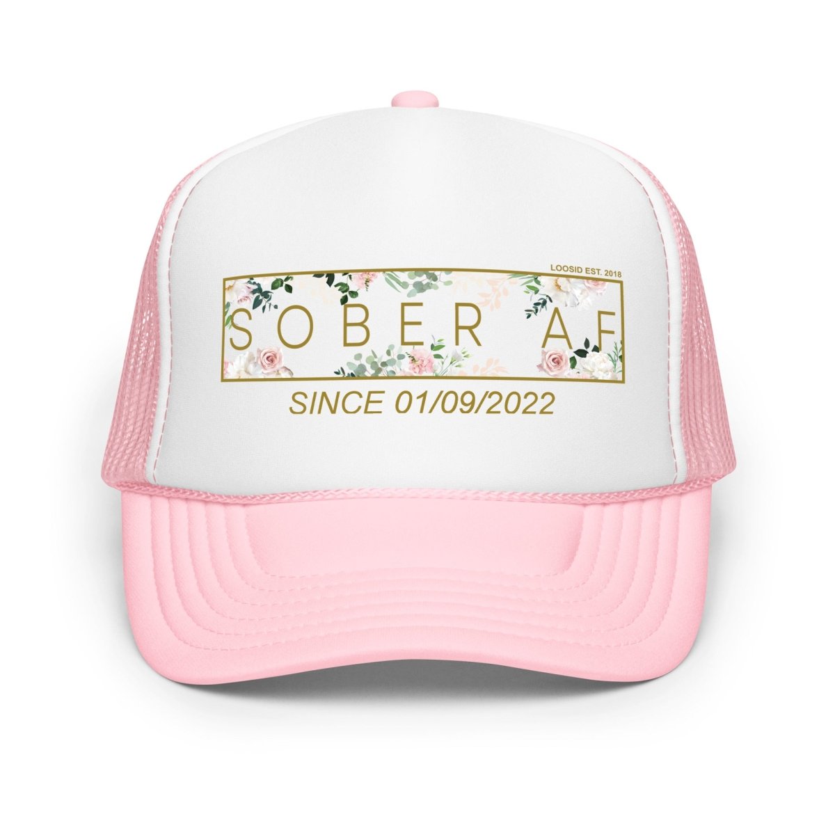 Sober AF Flower Sober Hat flat lay styled image (view 3)