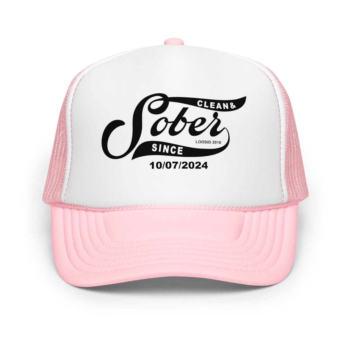 Sober & Clean Since Sober Hat close-up view (view 2)