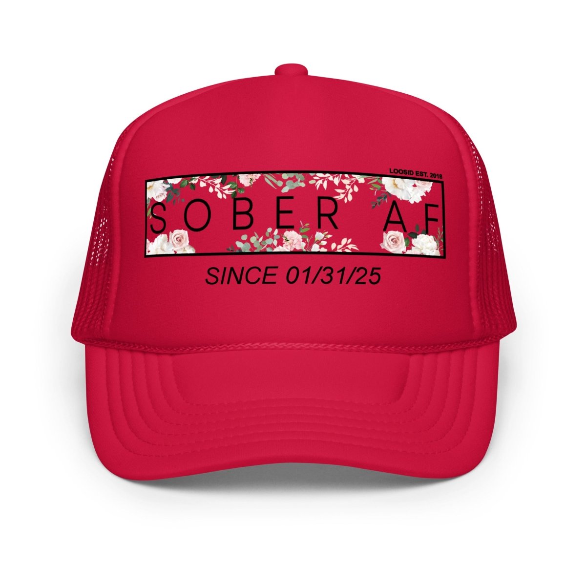 Sober AF Flower Sober Hat fit detail (view 9)