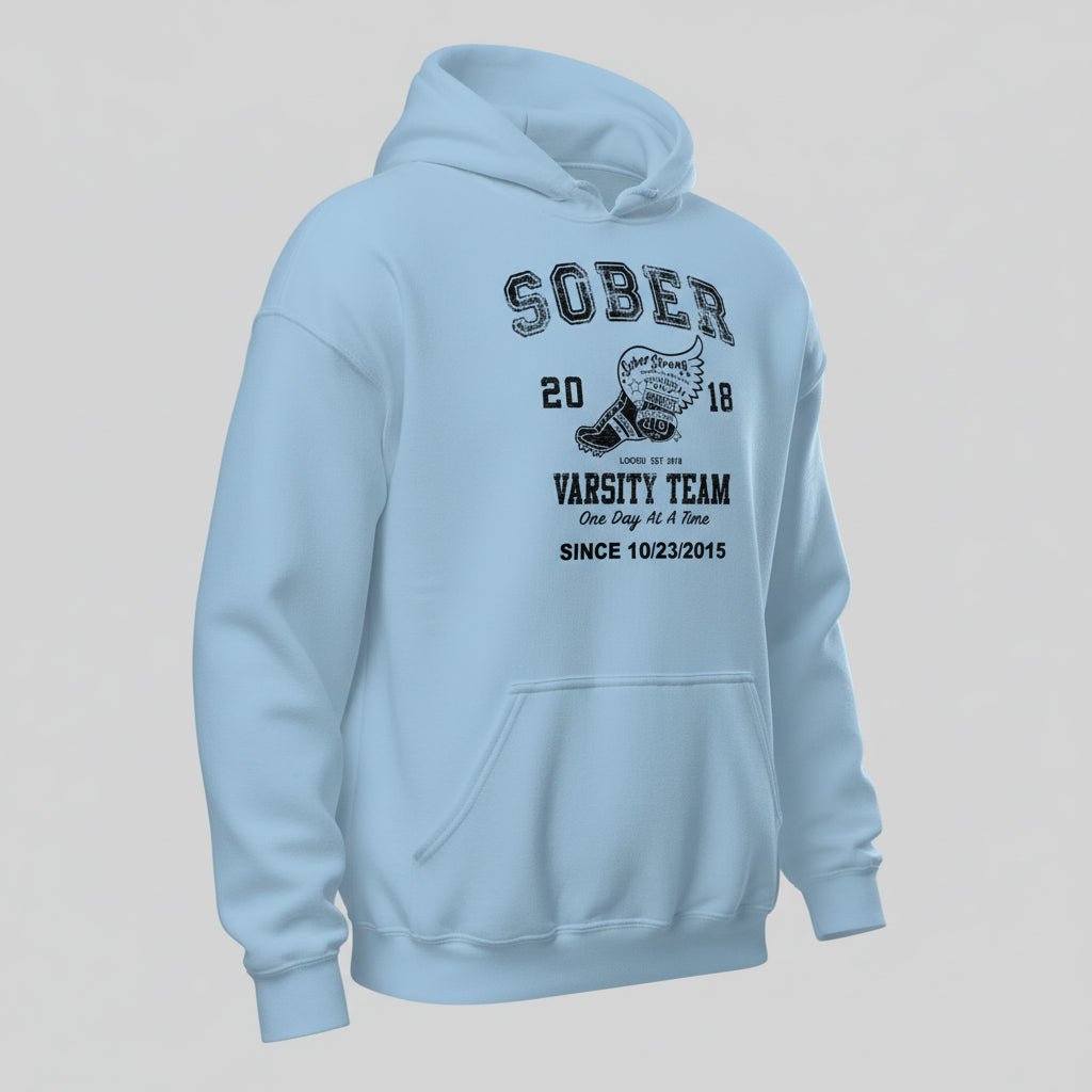 Sober Varsity Team Recovery Hoodie packaging detail (view 28)