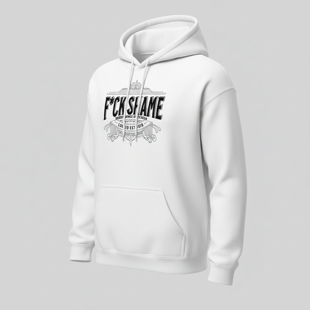 F*ck Shame Recovery Hoodie graphic detail (view 4)