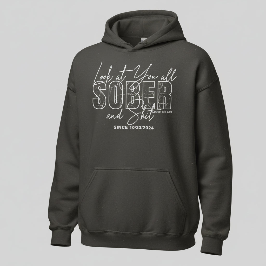 Look at You Sober Recovery Hoodie side view (view 16)