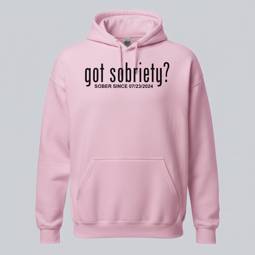 Got Sobriety Recovery Hoodie close-up view (view 42)