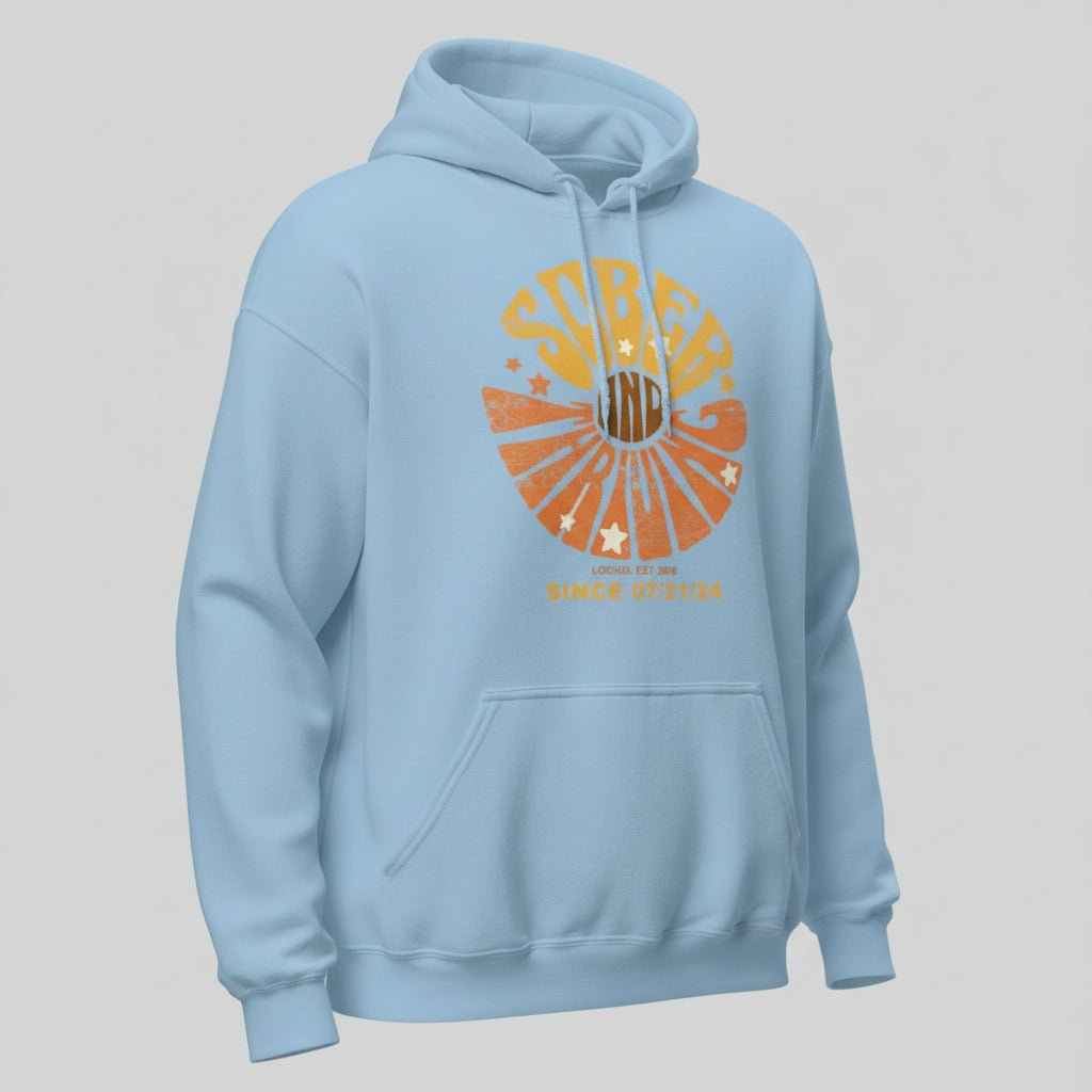 Sober & Thriving Recovery Hoodie featuring the design (view 31)