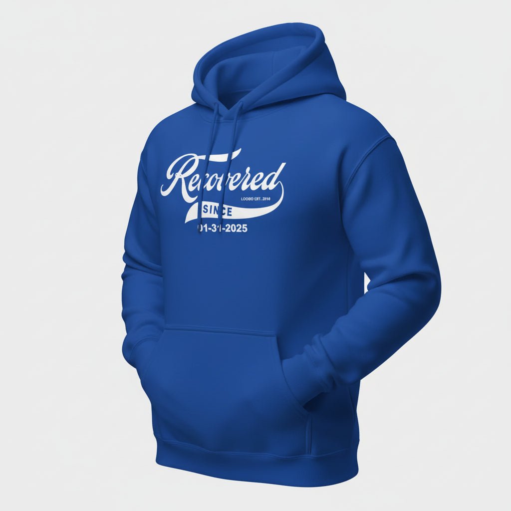 Recovered Since Recovery Hoodie graphic detail (view 4)