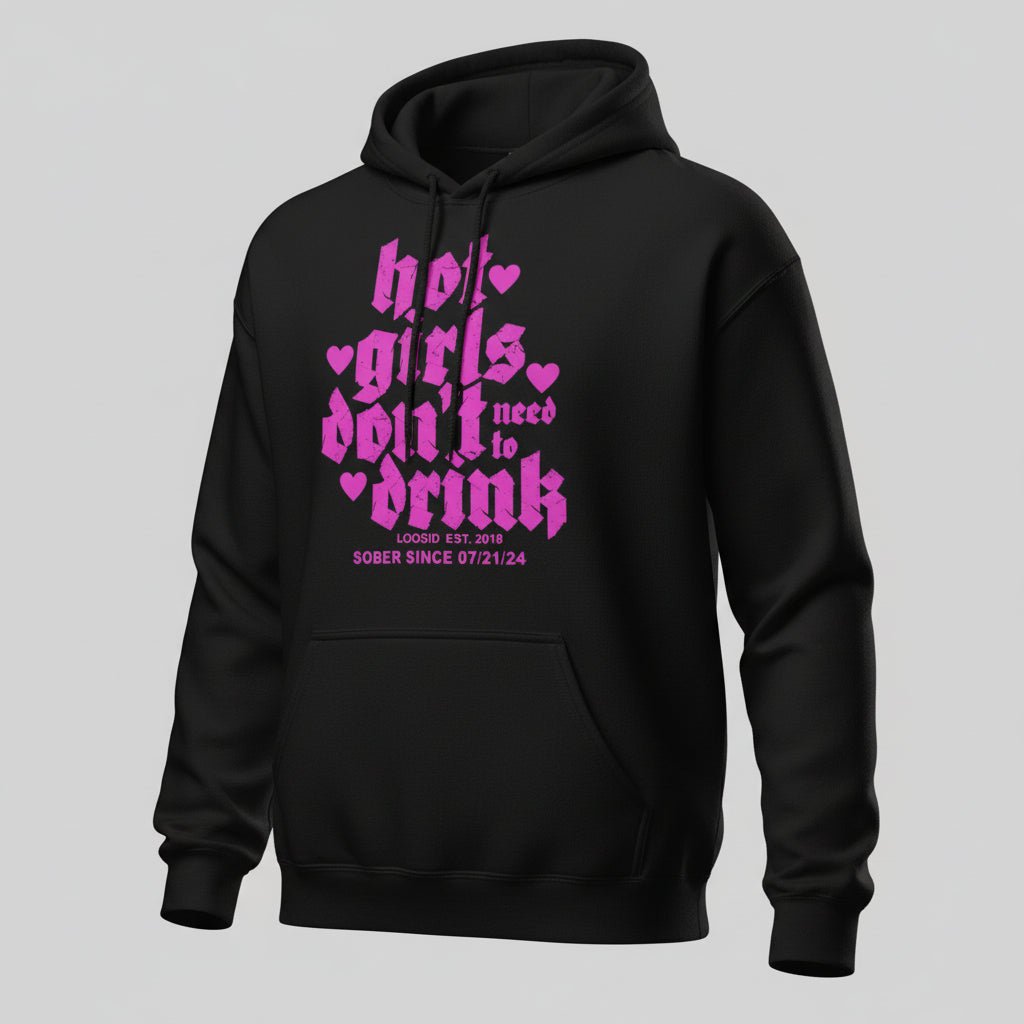 Hot Girls Don't Drink Recovery Hoodie featuring the design (view 31)