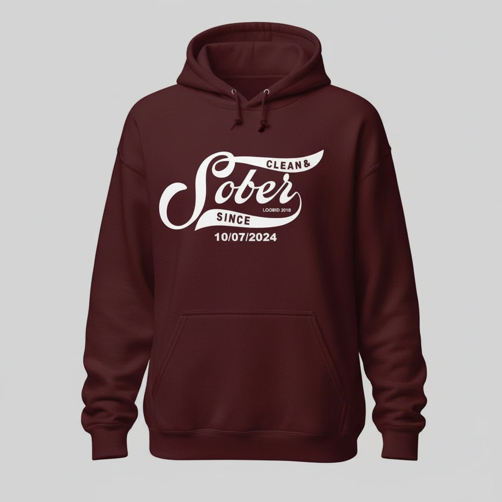 Sober Since Recovery Hoodie product photo (view 20)