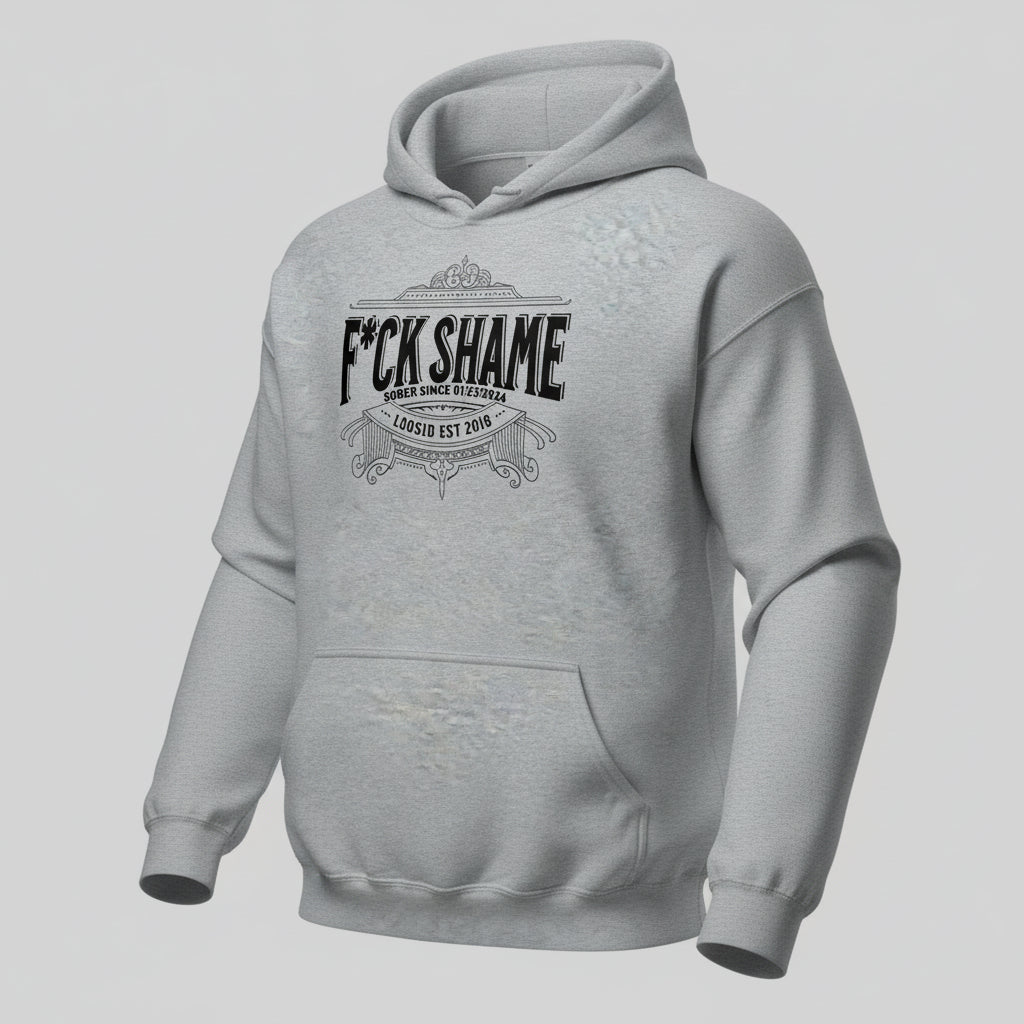 F*ck Shame Recovery Hoodie packaging detail (view 8)