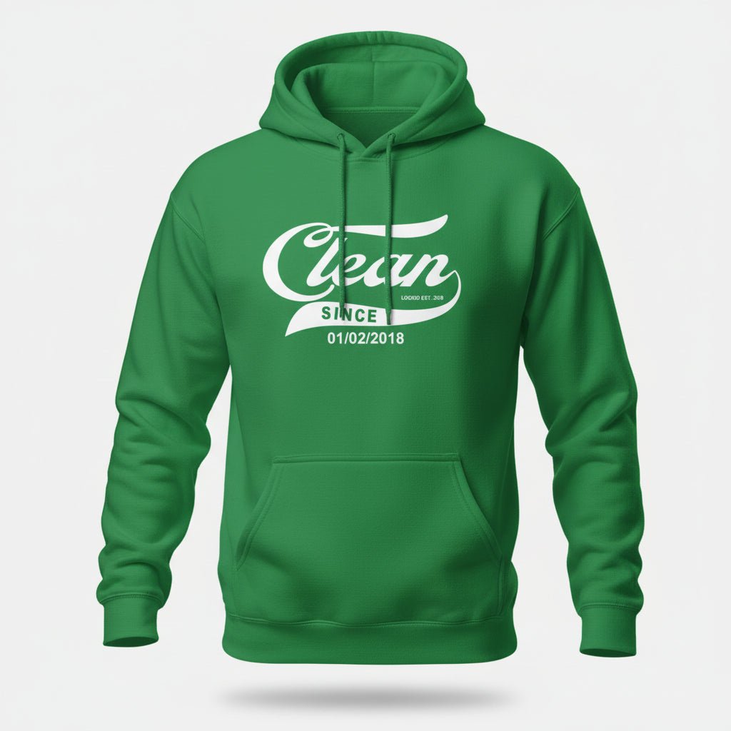 Clean Since Hoodie with Date Recovery Hoodie back view (view 37)